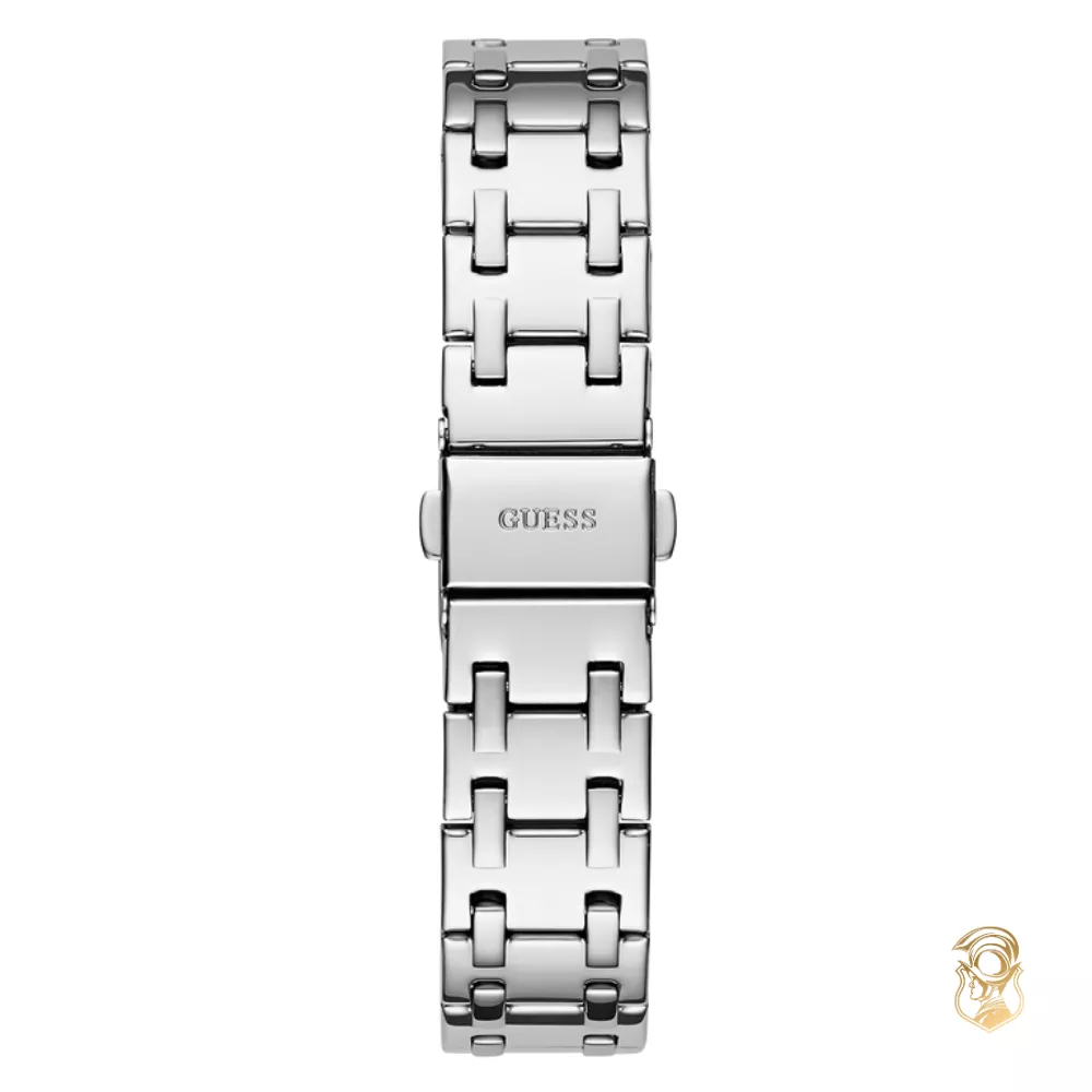 Guess Octagonal Silver-Tone Ladies Watch 36mm