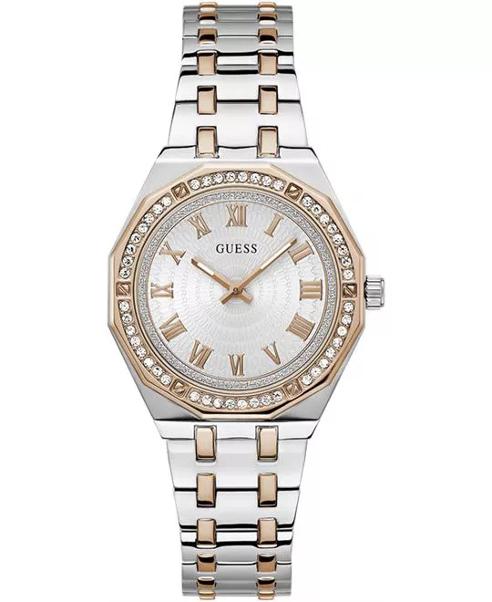 Guess Octagonal Two-Tone Ladies Watch 36mm