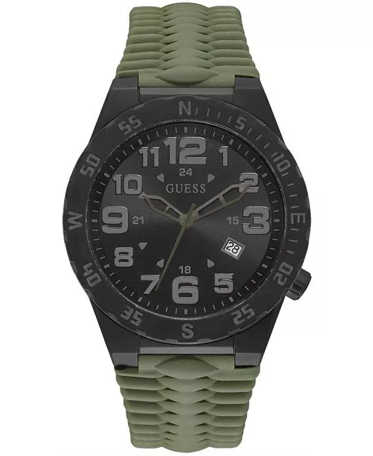Guess Olive And Black Multifunction Watch 46MM