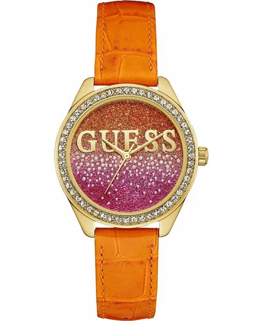 Guess Glitter Orange Watch 36mm