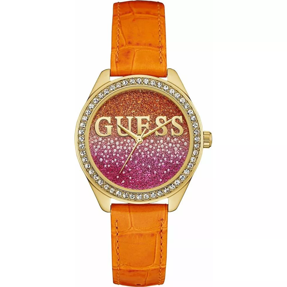 Guess Glitter Orange Watch 36mm