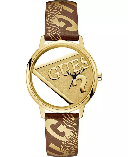 Guess Originals Gold-Tone And Brown Watch 38mm	