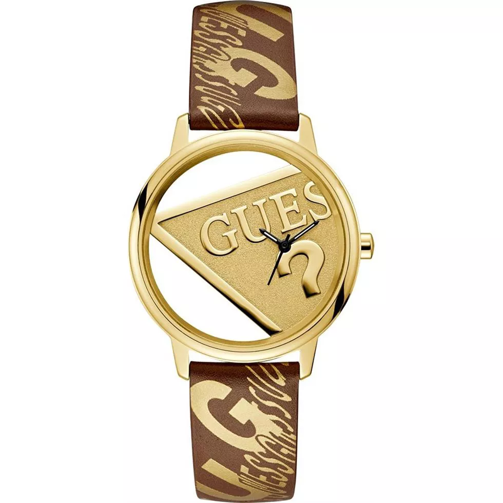 Guess Originals Gold-Tone And Brown Watch 38mm	