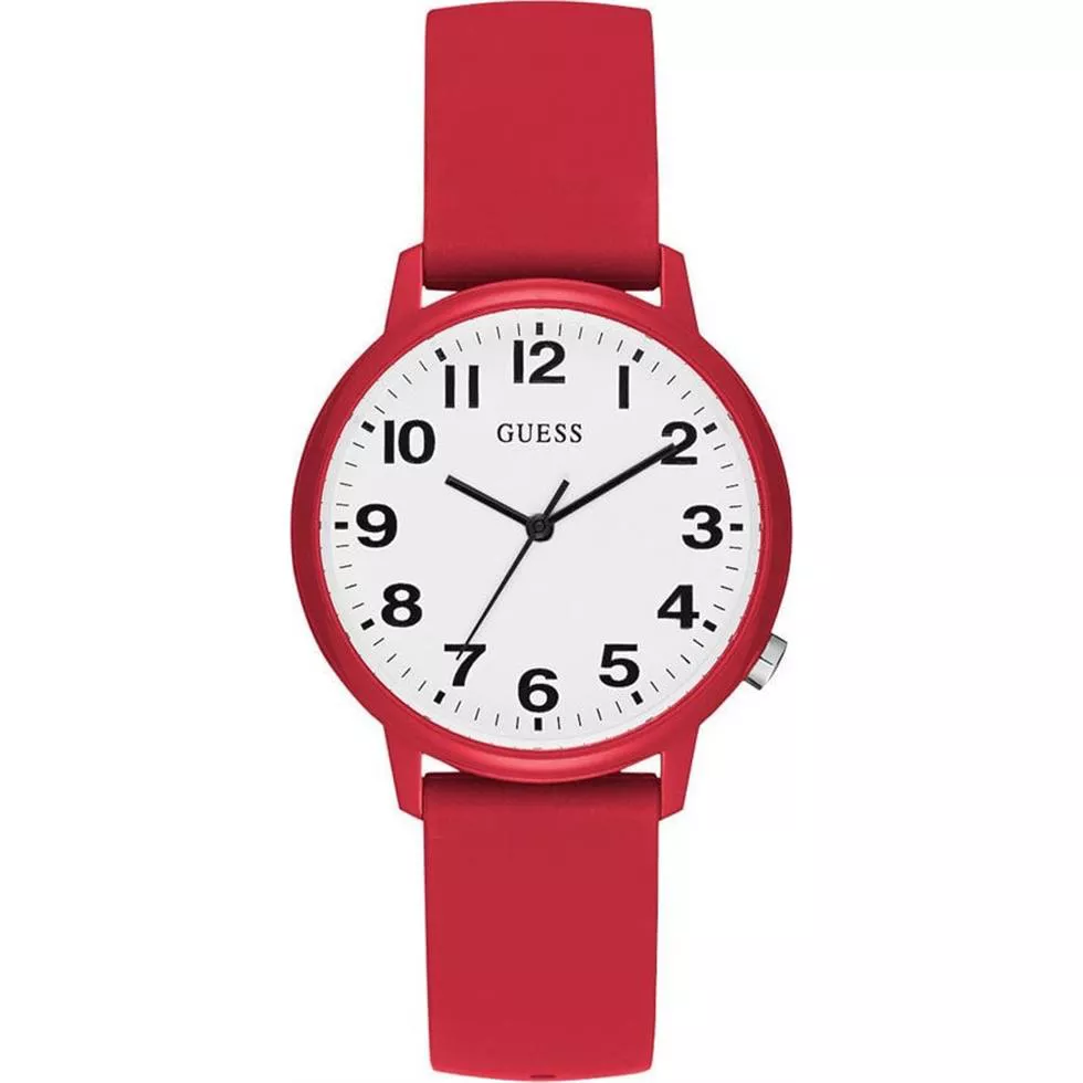 Guess Originals Red Silicone Watch 38mm