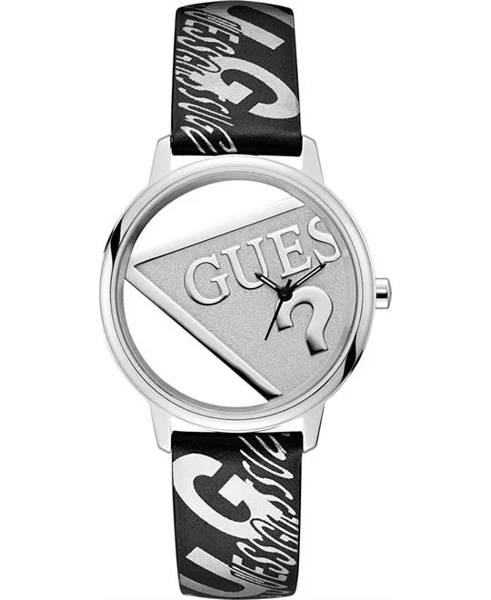 Guess Originals Silver-Tone And Black Watch 38mm	