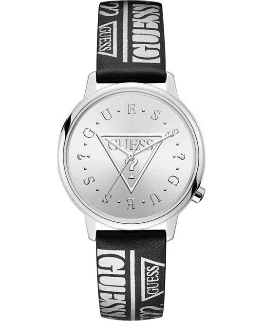 Guess Originals Silver-Tone and Black Watch 38mm