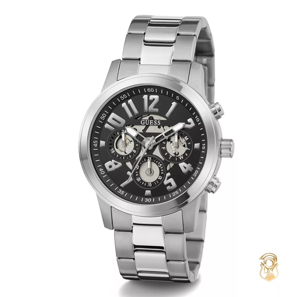 Guess Parker Silver Watch 44mm
