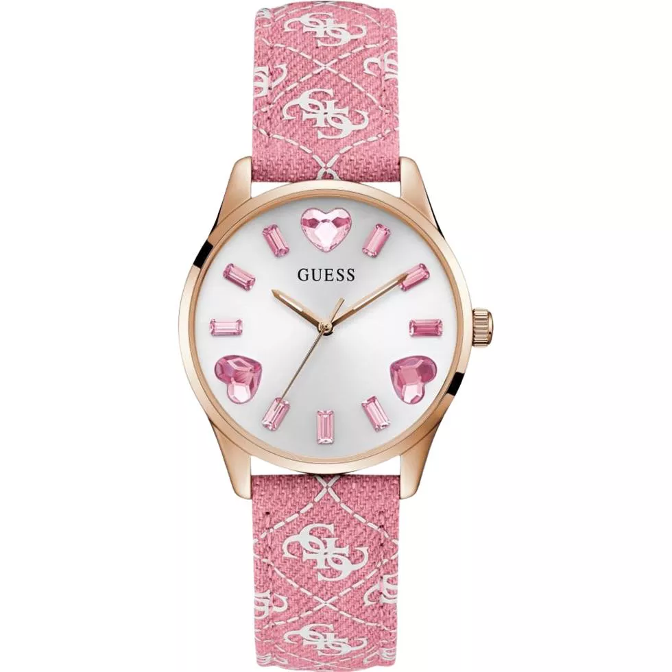Guess Candy Hearts Pink Watch 38mm