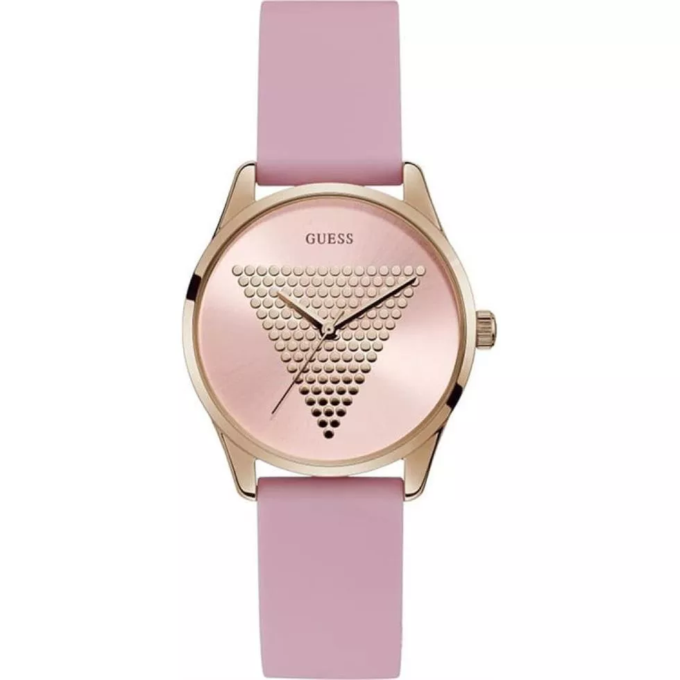 Guess Pink Studded Triangle Watch 36mm