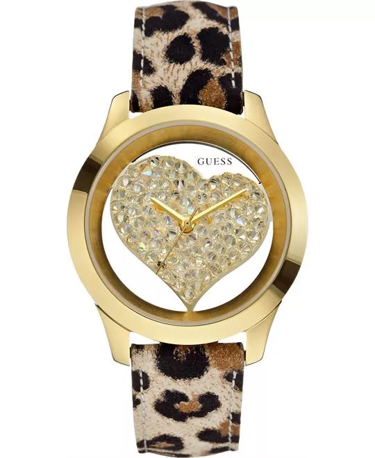 GUESS Clearly Inspired Heart Watch 43mm