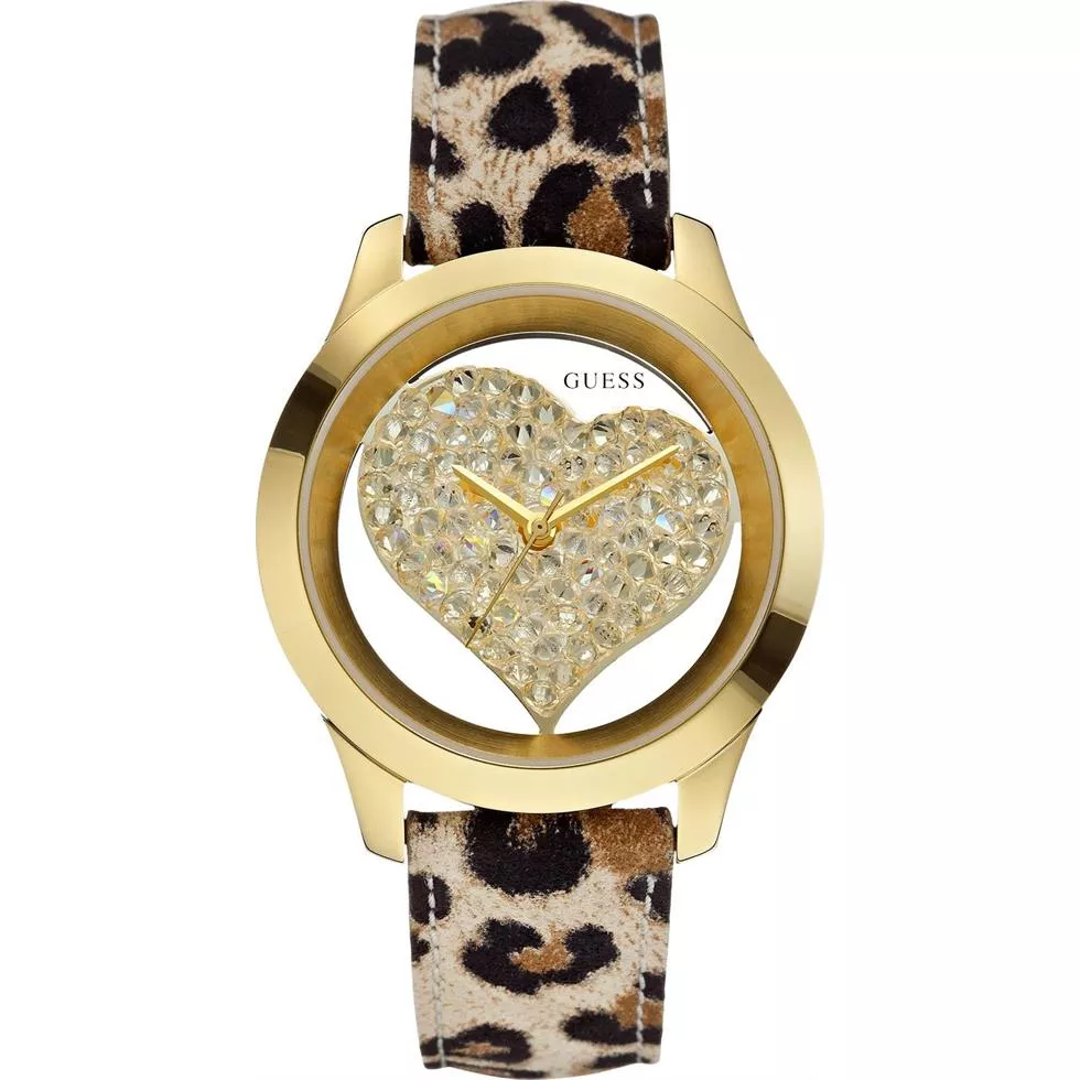 GUESS Clearly Inspired Heart Watch 43mm