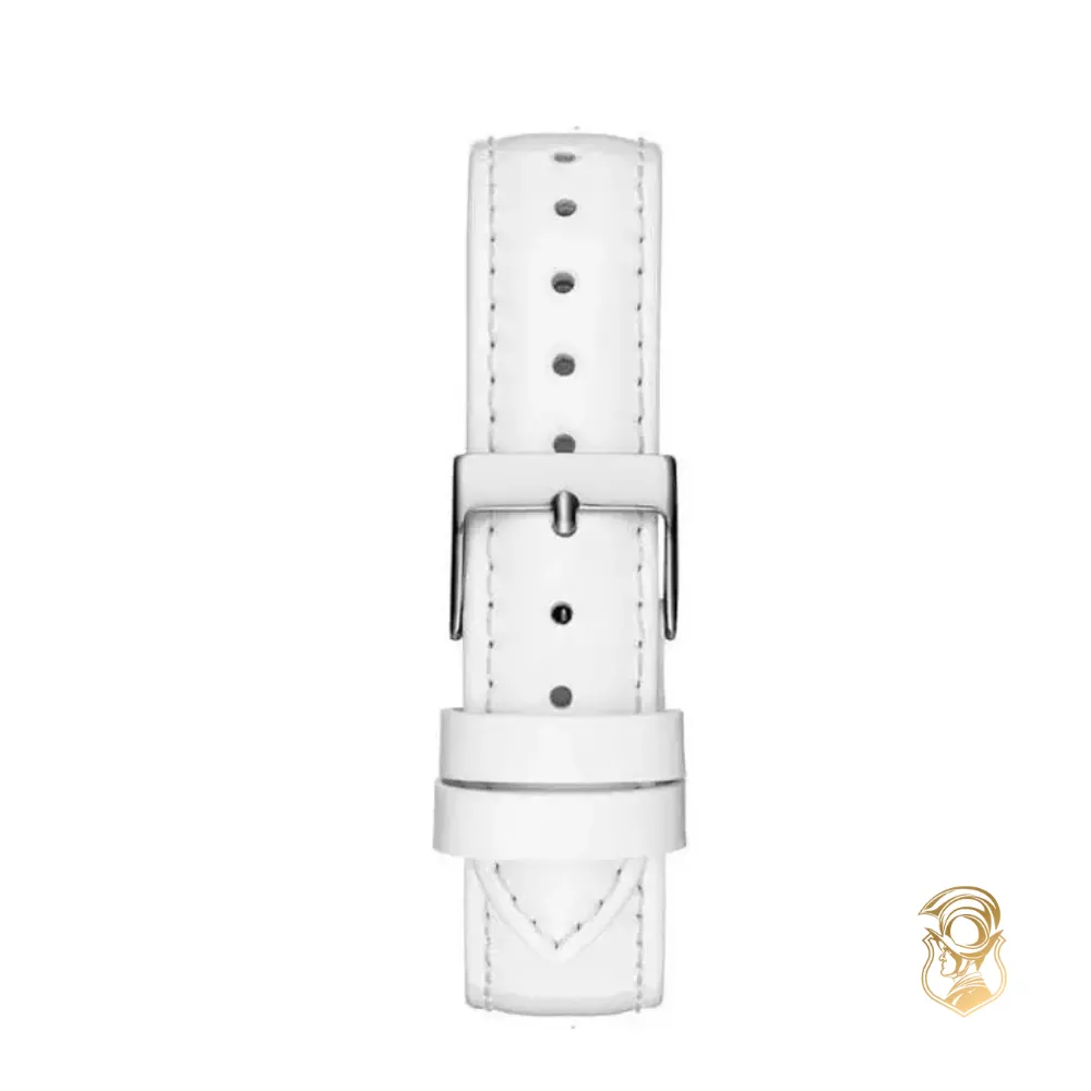 Guess Quattro Clear White Watch 37mm