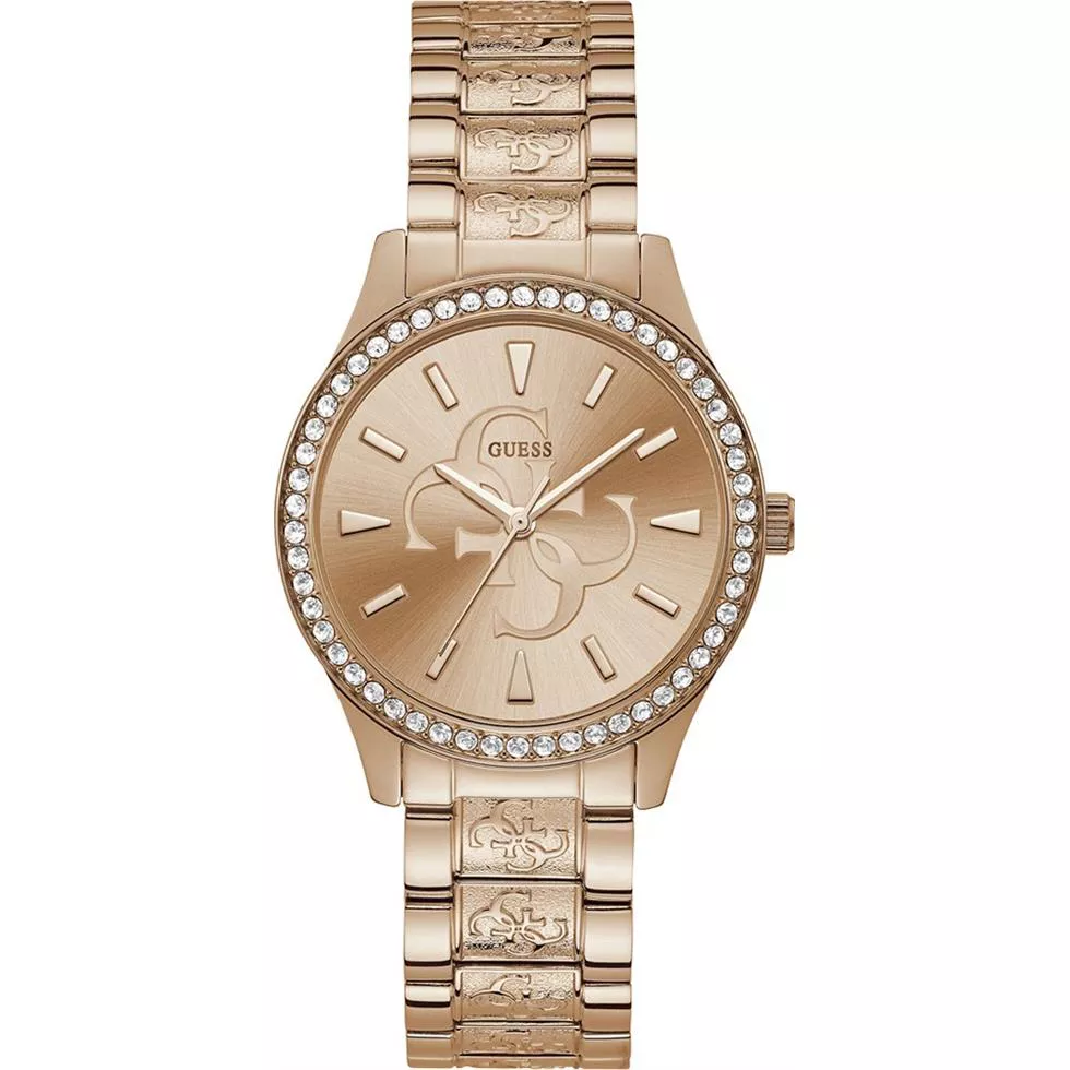 Guess Quattro G Rose Gold Watch 38mm