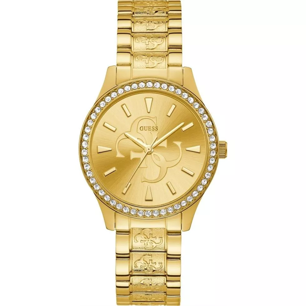 Guess Quattro G Gold Tone Watch 38mm