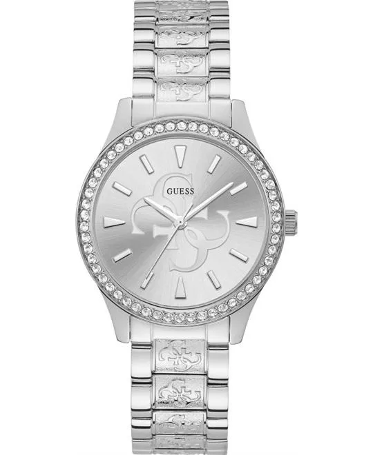 Guess Quattro G Silver Tone Watch 38mm