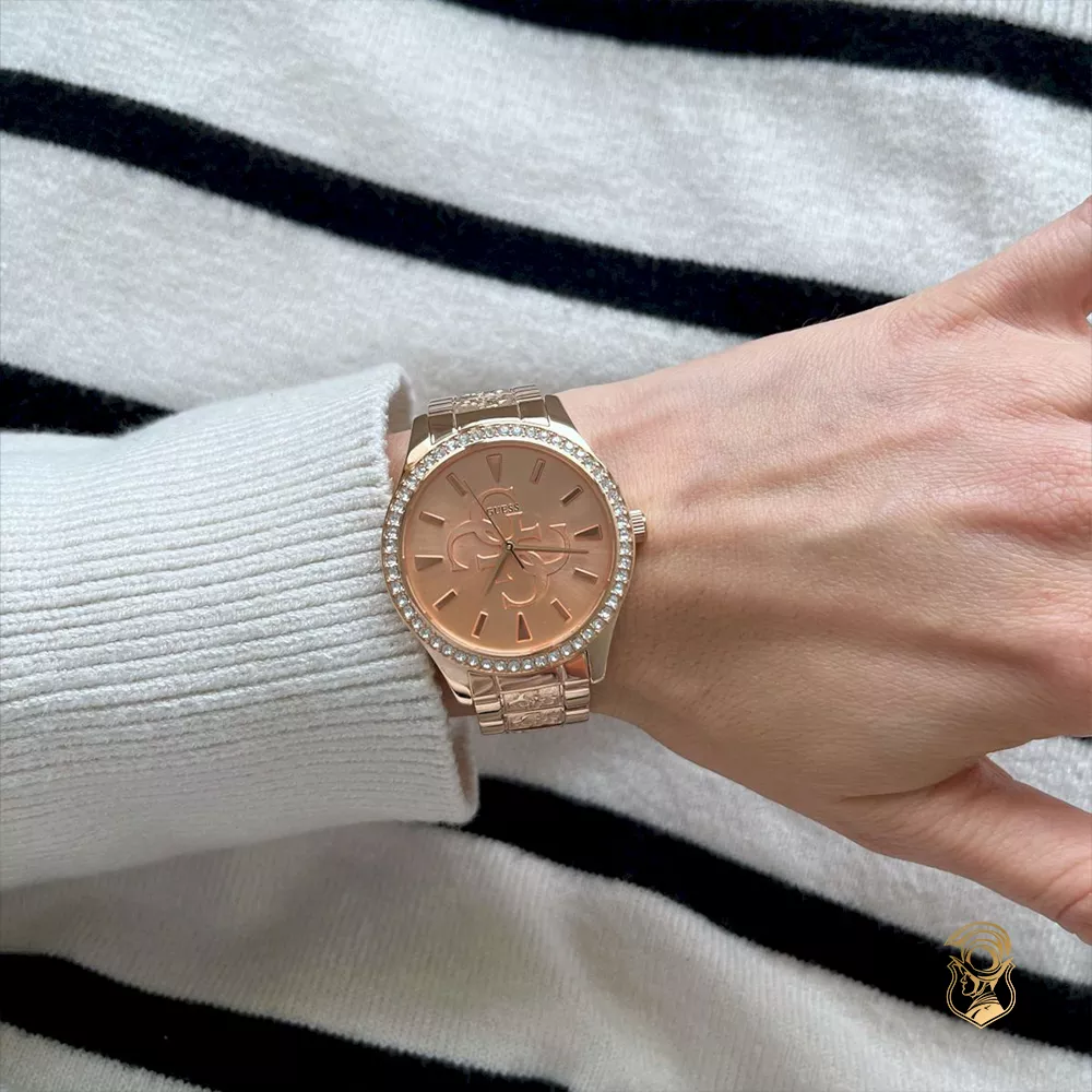 Guess Quattro G Rose Gold Watch 38mm