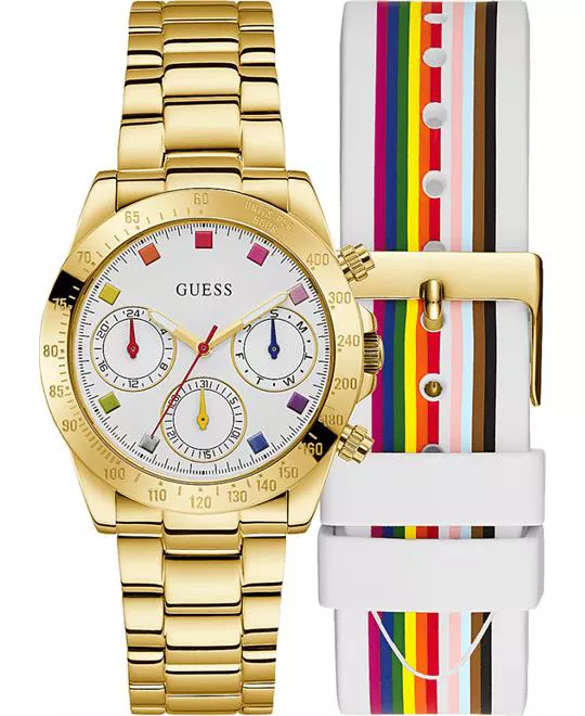 Guess Worn with Pride Watch Set 38mm