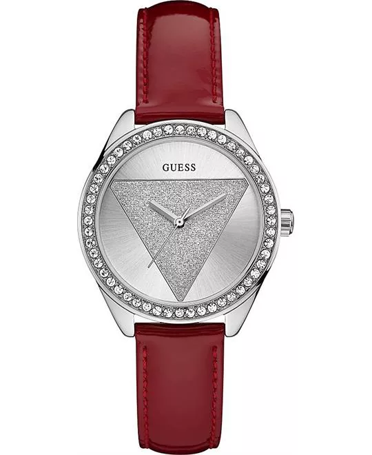 Guess Iconic Style Red and Silver Watch 36mm