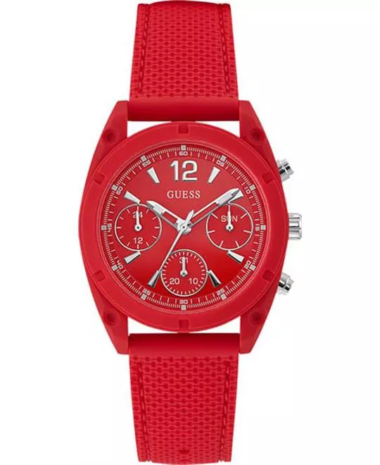 Guess Red Dial Ladies Watch 38mm