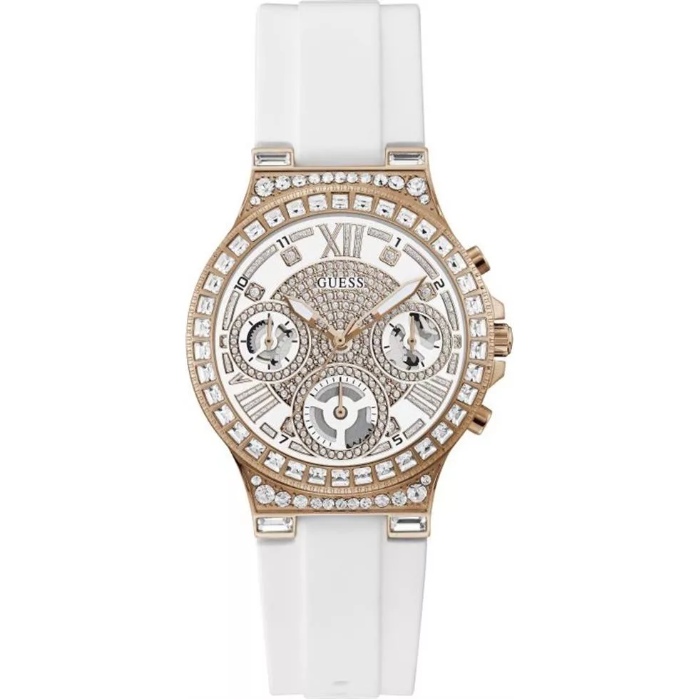 Guess Moonlight White Tone Watch 36mm