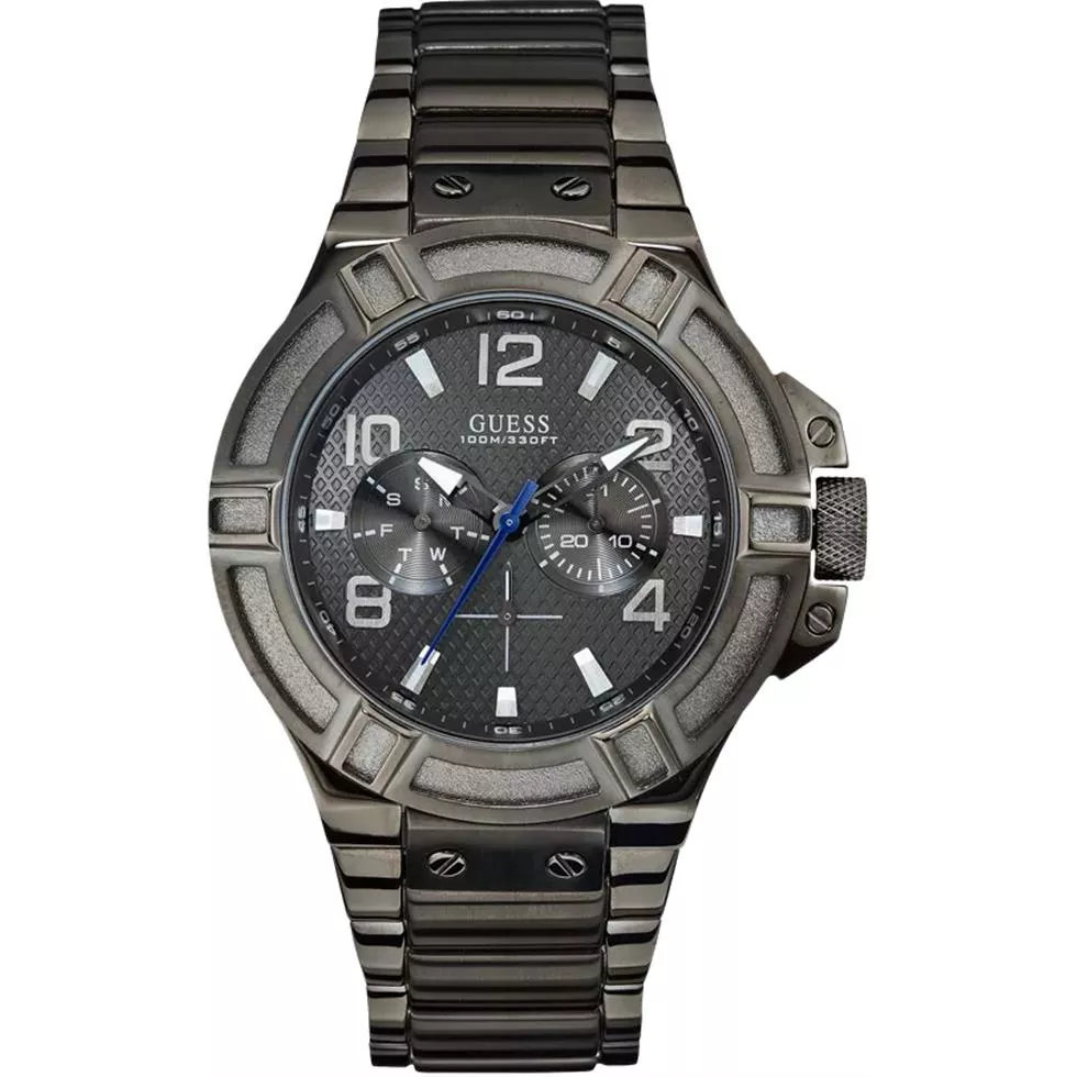 Guess Rigor Black Tone Men's Watch 45mm