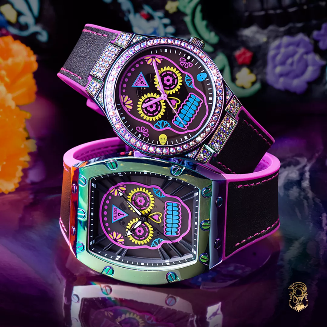 Guess Limelight Day Of The Dead Iridescent 39mm
