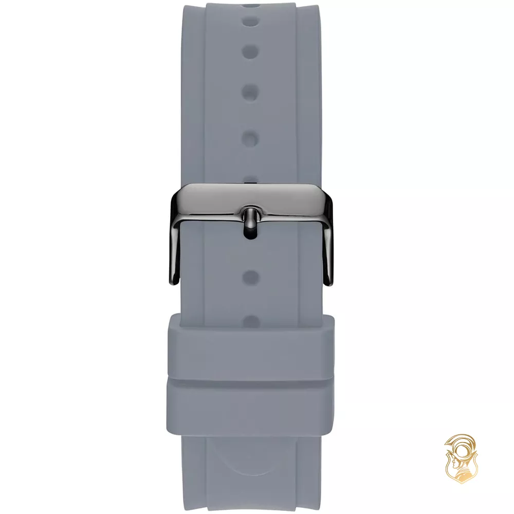 Guess Rigor Grey Silicone Strap Watch 45mm