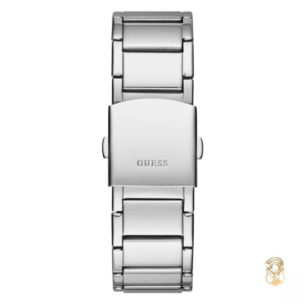 Guess Rigor Silver Tone Watch 47mm