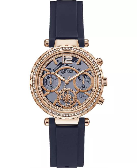 Guess Rose Gold Case Navy Watch 36mm 
