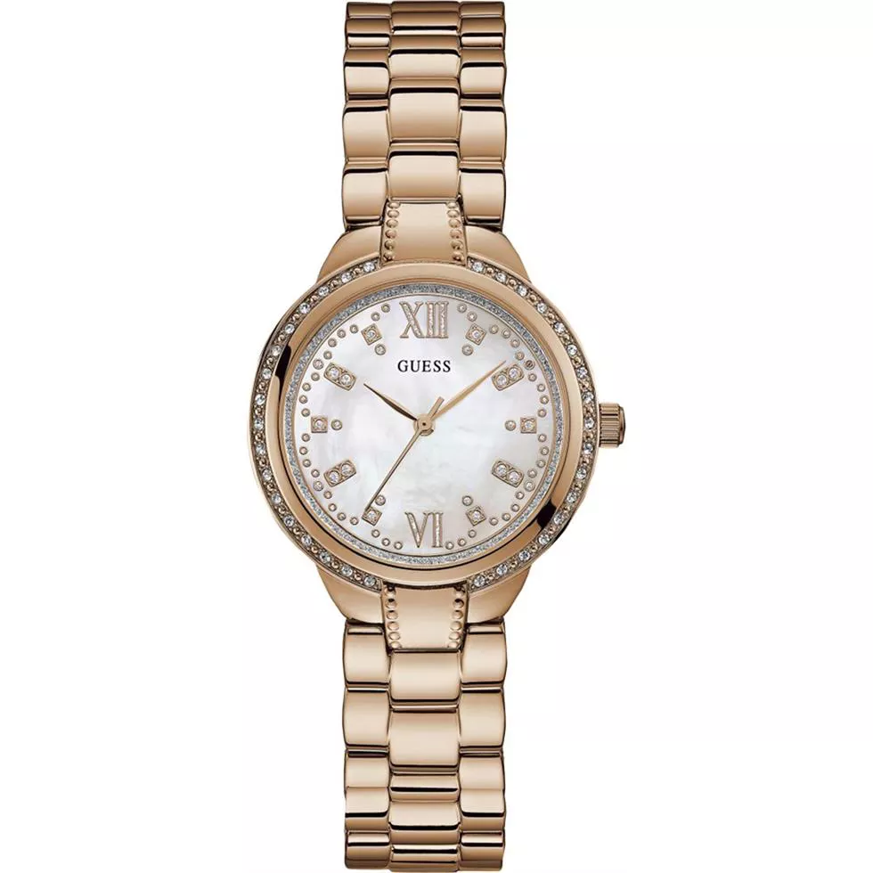 Guess Rose-Gold Stainless-Steel Quartz Watch 34mm