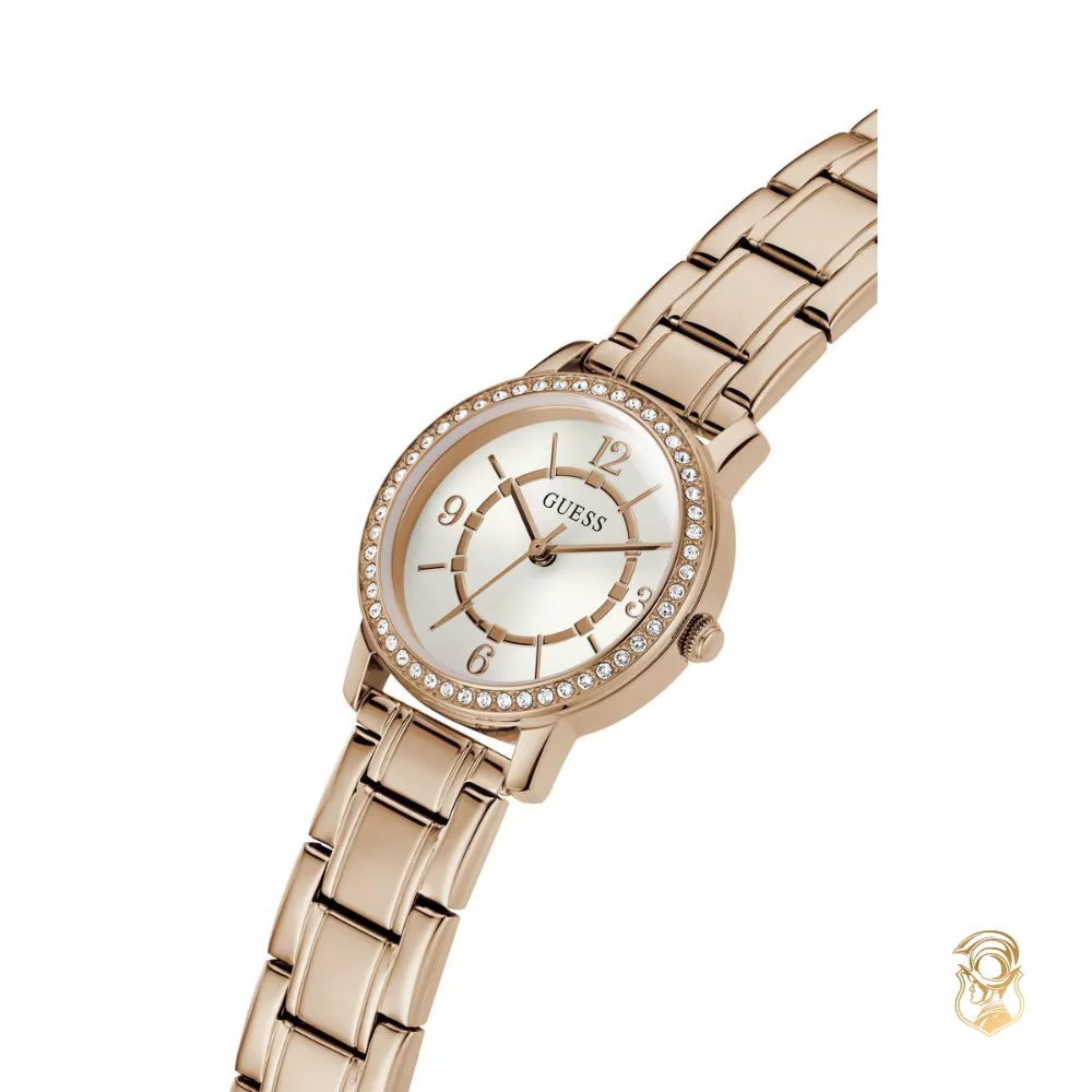 Guess Rose Gold-Tone and Crystal Watch 28mm