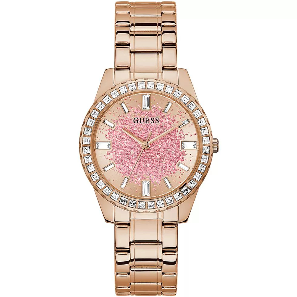 GuessGlitter Rose Gold Tone Watch 38mm