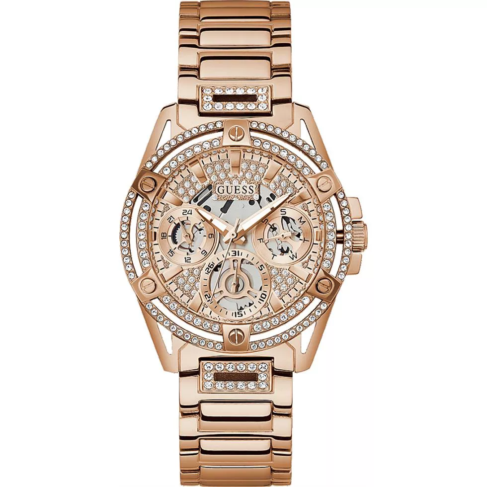 Guess Cut-thru Rose Gold Tone Watch 40mm