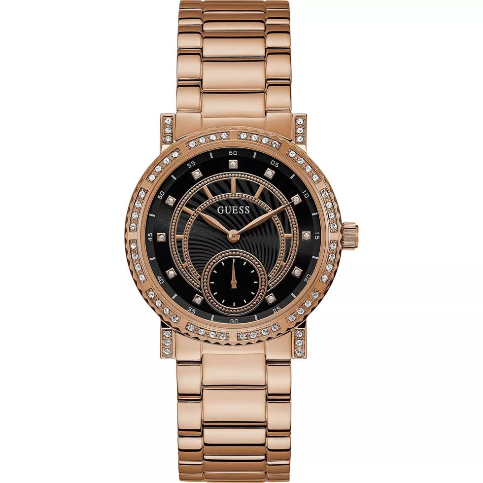 GUESS Rose Gold-Tone Stainless Steel Watch 38mm 