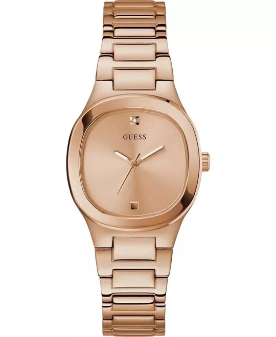 Guess Rose Gold-Tone Studded Watch 32mm