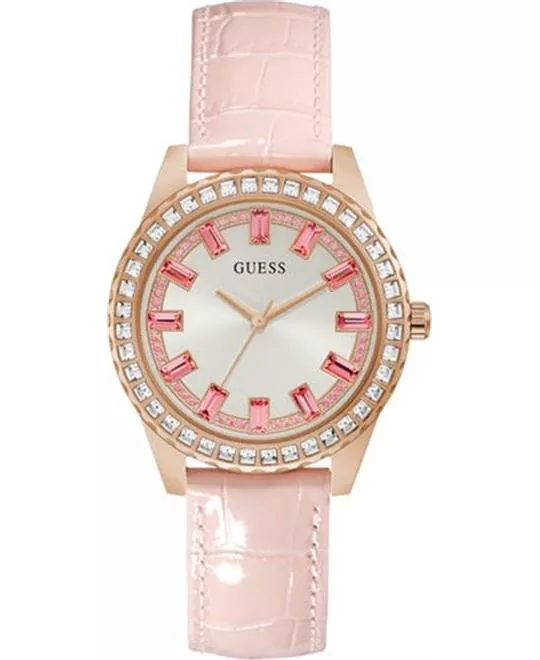 Guess Sparkling Pink Tone Watch 38mm