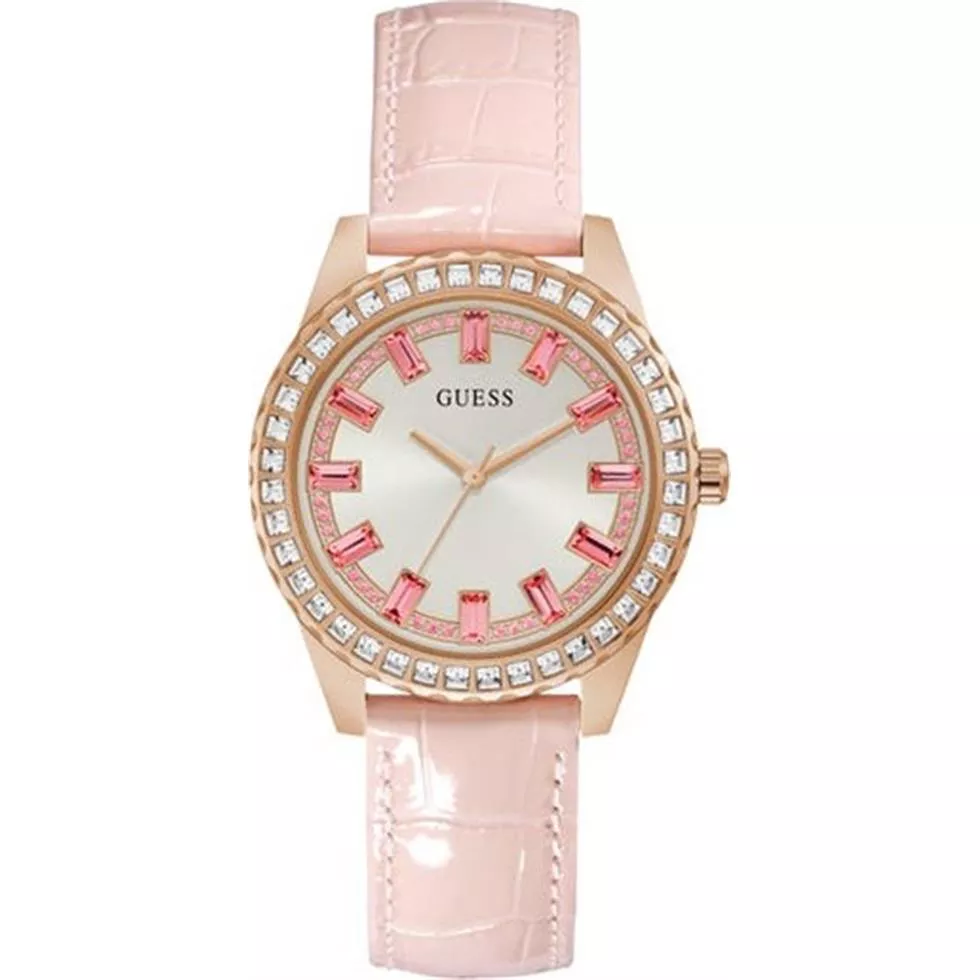 Guess Sparkling Pink Tone Watch 38mm