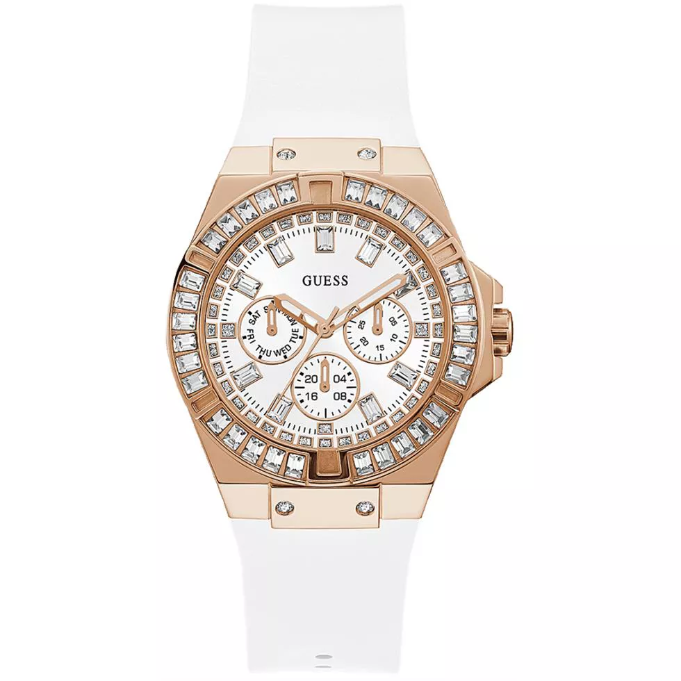 Guess Limelight White Tone Watch 39mm