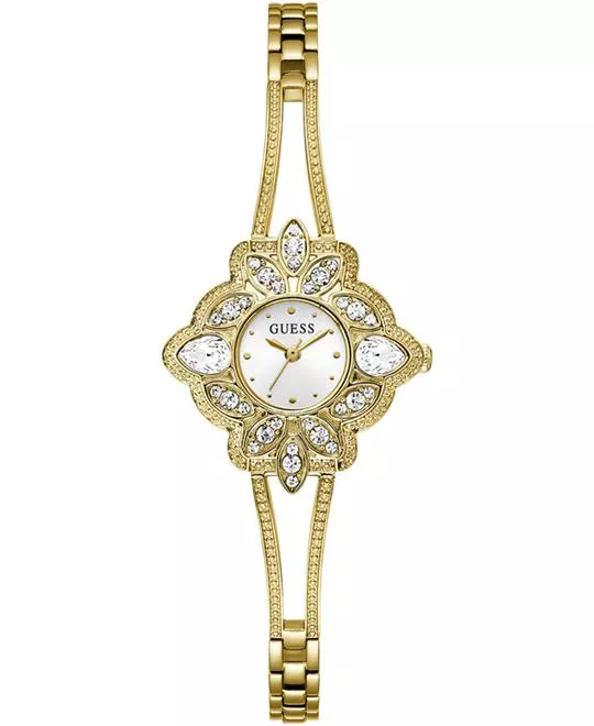 Guess Scarlett Gold - Tone Crystal Watch 31.7mm