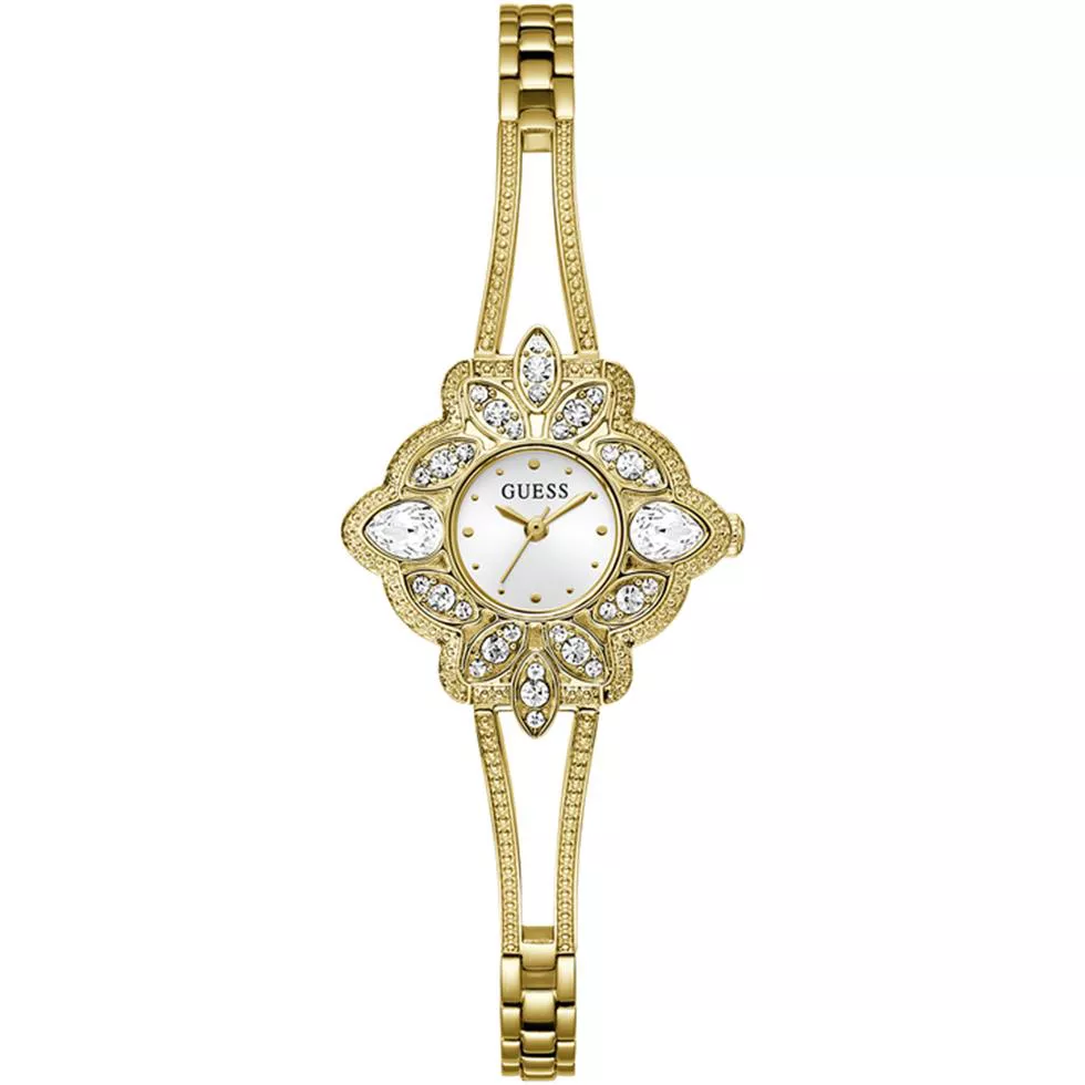 Guess Scarlett Gold - Tone Crystal Watch 31.7mm