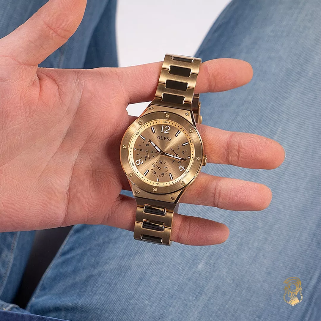 Guess Scope Gold-Tone Watch 44mm