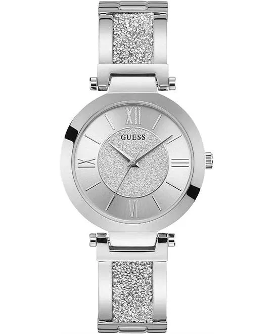 Guess Park Ave South Silver Tone Watch 36mm