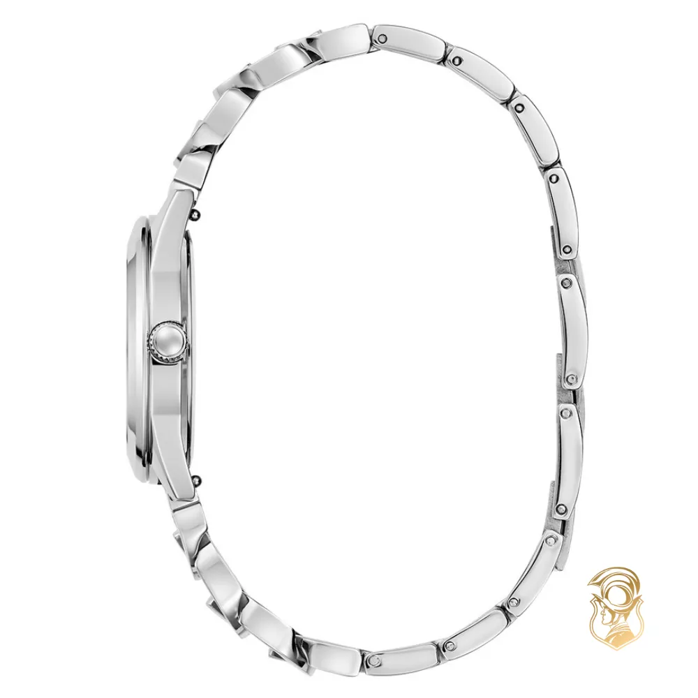 Guess Silver Tone Analog Box Set Watch 32mm
