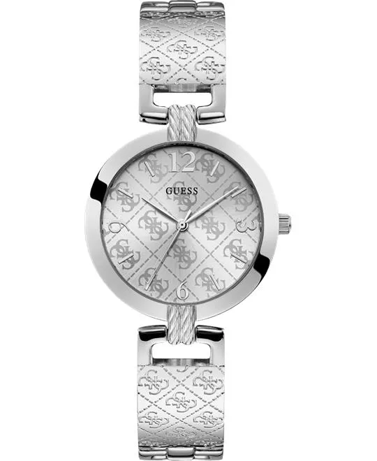 Guess Silver-Tone Analog Watch 35mm