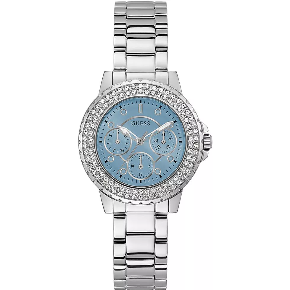 Guess Glitter Turquoise Tone Watch 36mm