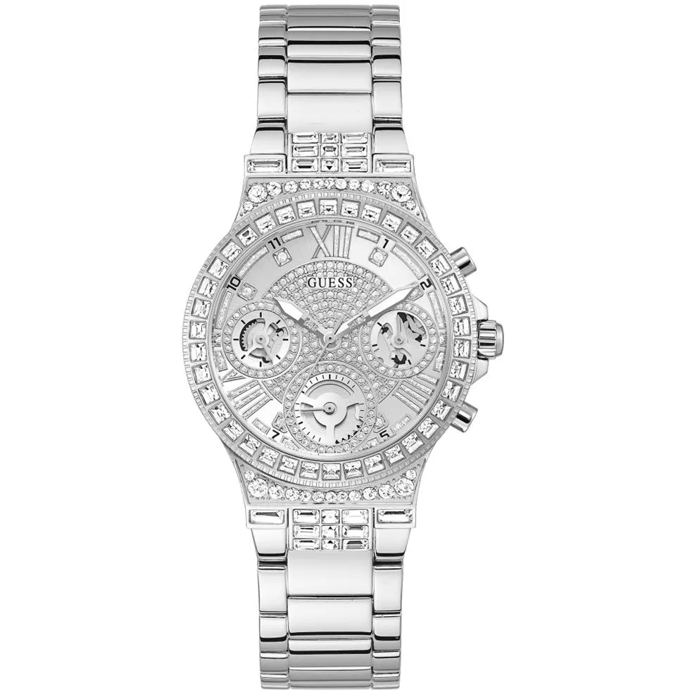 Guess Moonlight Silver Tone Watch 36mm