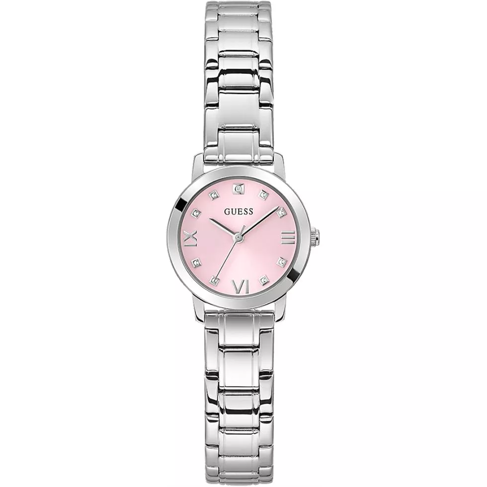 Guess Petite Silver Tone Watch 28mm