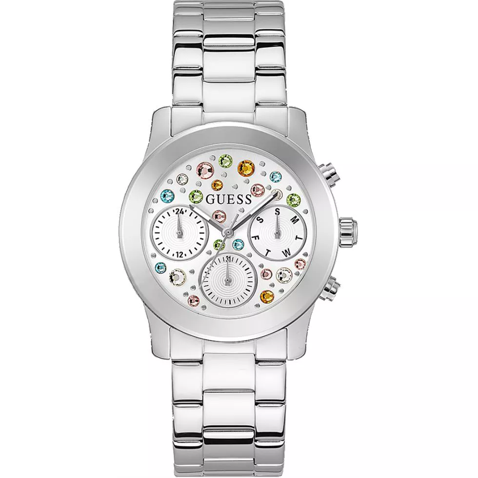 Guess Fantasia Silver Tone Watch 38mm