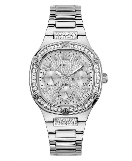 Guess Silver Tone Case Watch 40mm 