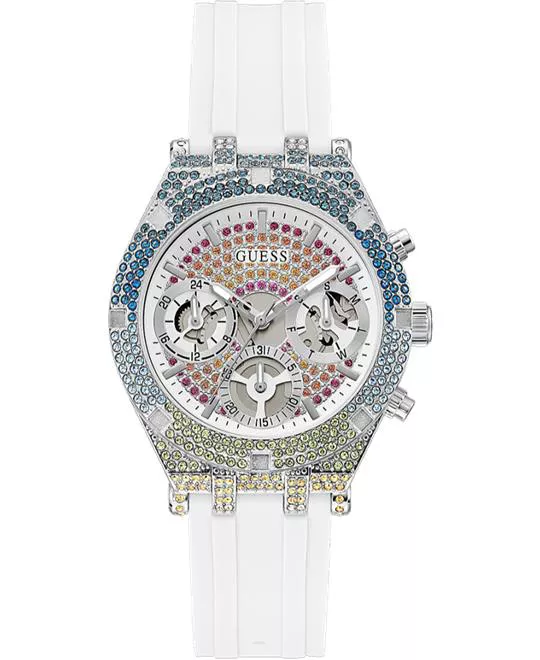 Guess Silver Tone Limited Edition Watch 38mm 